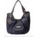 Kathy Van Zeeland Whip Effect Tote Handbag (Ink Blue)